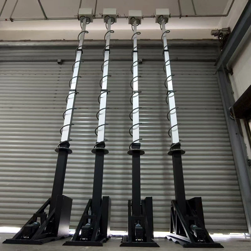 Mástil eléctrico plegable